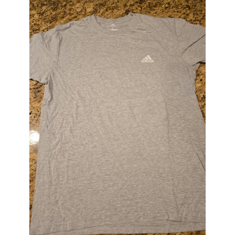 Adidas Running Men Large T-Shirt Short Sleeve Crew Neck Activewear